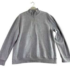 Tek Gear Ultrasoft Fleece 1/4 Zip Pullover Men's XL‎ Gray Sweatshirt